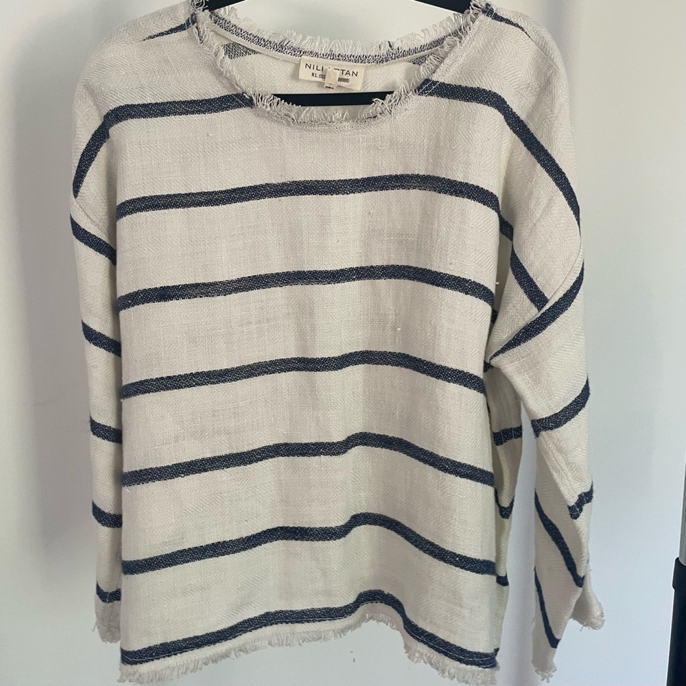 Nili Lotan striped linen shirt